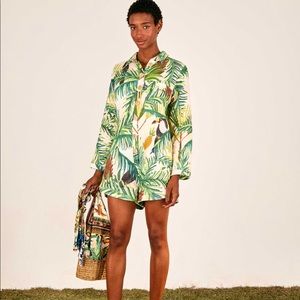 FARM RIO Toucan Paradise Romper XS